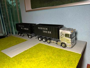 Tekno Scania containercombi Robben sneek Wolvega Wsi 1:50 beschikbaar voor biedingen