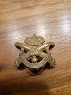 Belgische Artillerie Embleem - 'Regis Ultima Ratio', Verzamelen, Ophalen of Verzenden, Landmacht, Nederland, Embleem of Badge