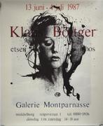 Klaus Böttger poster "Etsen-Lithos Galerie Montparnasse"1987, Ophalen, Minder dan 50 cm, Gebruikt, 50 tot 75 cm