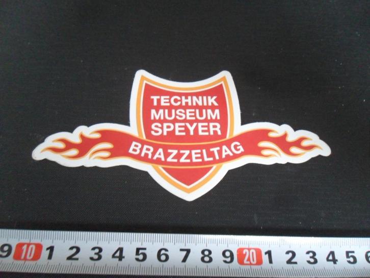 sticker technik museum speyer duitsland spiers, Verzamelen, Stickers, Zo goed als nieuw, Ophalen