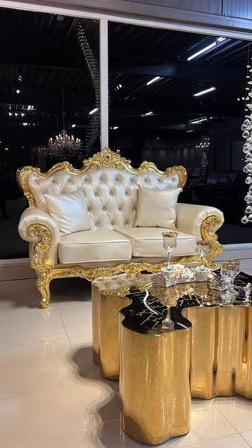 ORGINELE ITALIAANSE BAROK BANKSTELLEN NU 3+2 VOOR 1750,-  beschikbaar voor biedingen