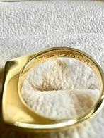Mooie massieve 14 karaat gouden design ring, Goud, Met edelsteen, 17 tot 18, Ophalen of Verzenden