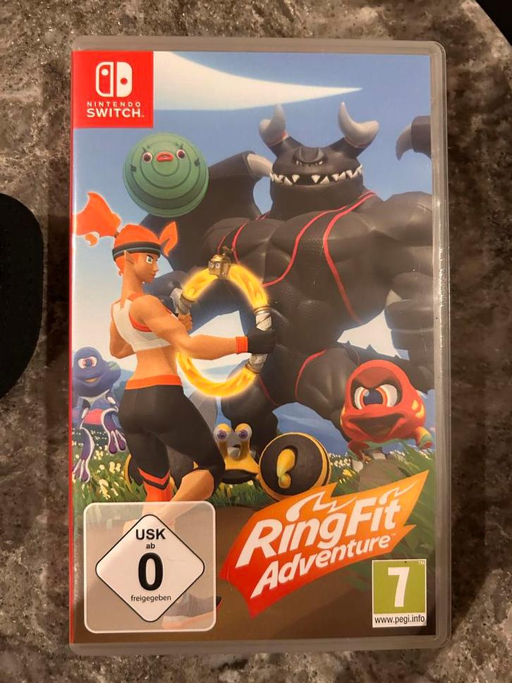 Nintendo Switch Ring Fit Adventure - Compleet!, Spelcomputers en Games, Games | Nintendo Switch, Zo goed als nieuw, Sport, 1 speler