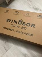 Nieuwe Windsor Pokerset - 500 Chips Pokerchips Poker Fiches, Drie of vier spelers, Ophalen of Verzenden, Nieuw, Windsor