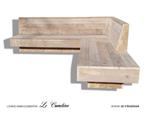 Loungebank / Loungeset Le Caméléon OP MAAT GEMAAKT, Steigerhout, Nieuw, Ophalen of Verzenden, Loungeset