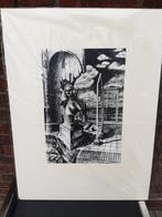 Opgeplakte afbeelding P. Terstall, Ophalen, A1 t/m A3, Overige onderwerpen, Rechthoekig Staand