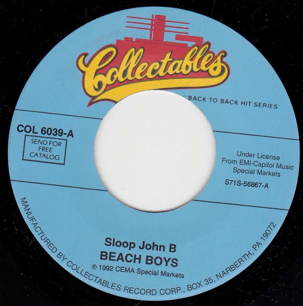 Beach Boys - Sloop John B 7", Cd's en Dvd's, Vinyl Singles, 7 inch, Single, Ophalen of Verzenden, Zo goed als nieuw