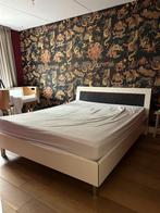 Bed 2-persoons, Huis en Inrichting, Slaapkamer | Bedden, Ophalen, Gebruikt, Wit, Tweepersoons