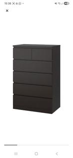 2x ladekast MALM IKEA 6 lades, Huis en Inrichting, Kasten | Ladekasten, Ophalen, 50 tot 100 cm, Zo goed als nieuw, 3 of 4 laden