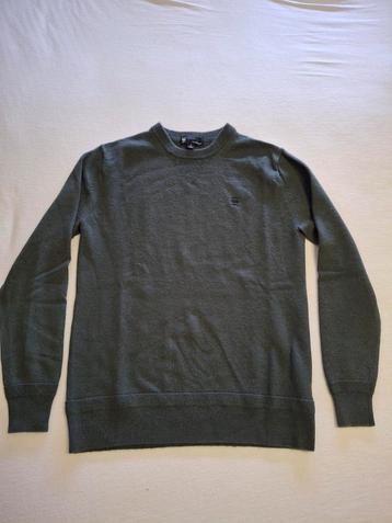 Khaki/legergroene wolle G-star Raw trui, maat S beschikbaar voor biedingen