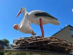 Geboorte ooievaar op nest met feestlijn te huur, Kinderen en Baby's, Ophalen, Geboortebord