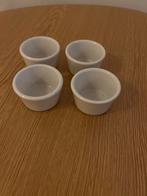 Set van 4 witte eierdopjes, Ophalen, Overige typen, Zo goed als nieuw, Overige stijlen