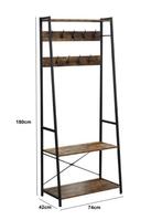 Industriële Kapstok met Bankje en Schoenenplank, Nieuw, Minder dan 100 cm, Hout, Ophalen