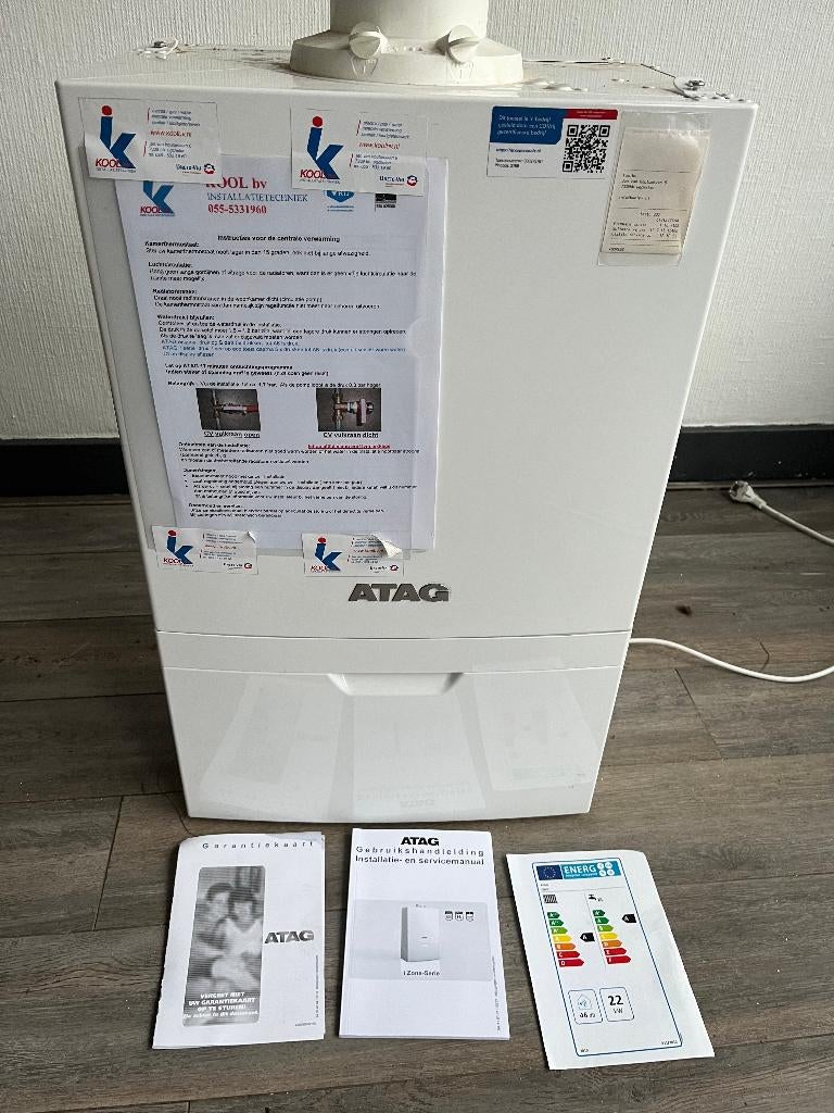 ATAG i28CZ CW4 60/100 - 22,1kW combiketel, Doe-het-zelf en Verbouw, Verwarming en Radiatoren, Ophalen, 30 tot 80 cm, Gebruikt