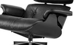 1 Herman Miller Lounge Chair+ Ottoman Zwart leer, Huis en Inrichting, Fauteuils, PB 1020, Gebruikt, Info@hermanmiller.nl, Hout