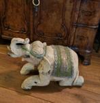 Grote houten Olifant India hoogte 34 cm, Antiek en Kunst, Ophalen