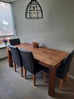 Gratis ophalen mooie grote eettafel, Huis en Inrichting, Tafels | Eettafels, Gebruikt, Rechthoekig, Ophalen, Vijf personen of meer