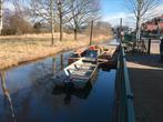 Gegalvaniseerde platbodem/werkboot, Watersport en Boten, Platbodems, Ophalen, Gebruikt, Staal, Benzine