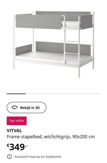 Zeer stevig metalen stapelbed beschikbaar voor biedingen