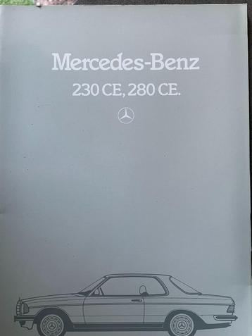 Folder van Mercedes-Benz 230 CE, 280 CE, 1983 beschikbaar voor biedingen