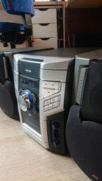 Philips stereo-set; Cd, mp3, usb, tuner, cassette, 2x mic in, Audio, Tv en Foto, Stereo-sets, Philips, Ophalen of Verzenden, Zo goed als nieuw