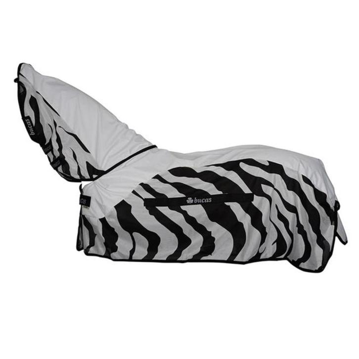 Bucas Buzz of Rain - afneembare hals Zebra 6,6 /198, Dieren en Toebehoren, Paarden en Pony's | Dekens en Dekjes, Zo goed als nieuw