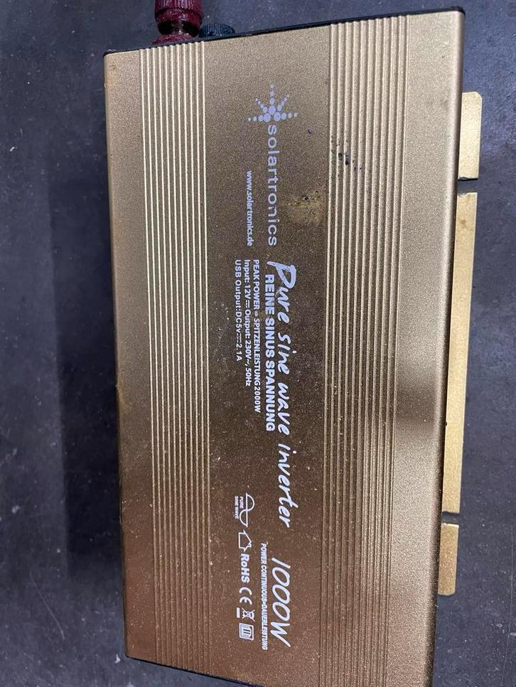 Omvormer 1000W met 180Ah Semi Tractie Batterij, Auto diversen, Auto-accessoires, Gebruikt, Ophalen