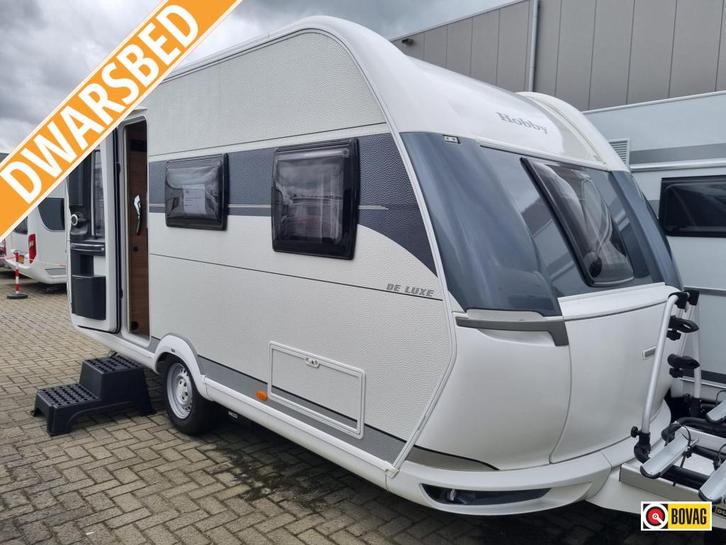 Hobby De Luxe 455 UF 2023 Mover/Fietsenrek, Caravans en Kamperen, Caravans, Bedrijf, tot en met 4, 1000 - 1250 kg, Rondzit, Hobby