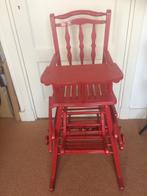 Vintage Multifunctionele Kinderstoel -Beukenhout, Kinderen en Baby's, Kinderstoelen, Ophalen, Gebruikt, Meegroeistoel, Afneembaar eetblad