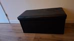 2x zwart opbergbankje 80x40x40 cm, Ophalen, 50 tot 100 cm, Zo goed als nieuw, Minder dan 50 cm