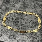 14 karaat gouden armband massief Kingsley schakel magnum, Ophalen of Verzenden, Zo goed als nieuw, Goud