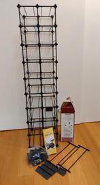 Modulair wijnrek, demontabel, Ophalen of Verzenden, Zo goed als nieuw, Metaal, Minder dan 50 cm