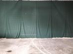 Groene en zwarte gordijnstof stroken, Ophalen, 120 cm of meer