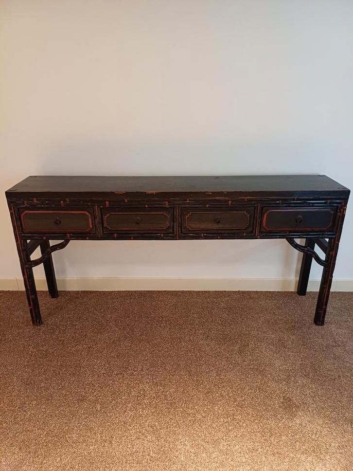 Chinees Dressoir met Lades, Huis en Inrichting, Tafels | Sidetables, Gebruikt, 25 tot 50 cm, 150 tot 200 cm, Rechthoekig, Overige houtsoorten