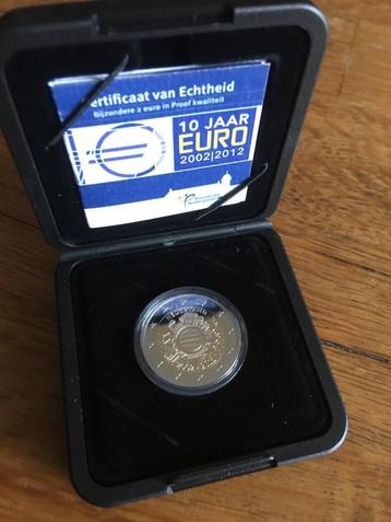 2 euro herdenkings munten proof in cassete zie omschrijving beschikbaar voor biedingen