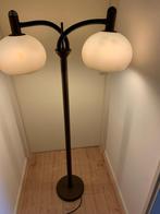 Mushroom dubbele vloerlamp vitange retro bruin, Huis en Inrichting, Lampen | Vloerlampen, 100 tot 150 cm, Metaal, Ophalen of Verzenden