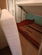 Tweepersoonsbed 140x200, Huis en Inrichting, Ophalen, Gebruikt, Bruin, Klassiek