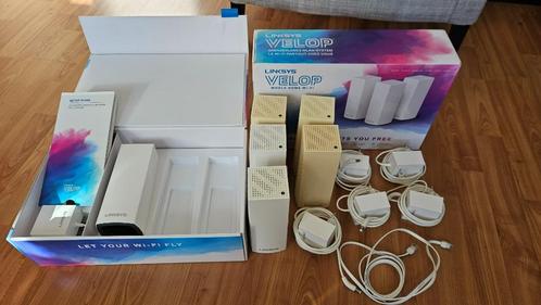 Linksys Velop mesh wifi WHW03V2 AC6600 (6 stuks), Computers en Software, WiFi-versterkers, Gebruikt, Ophalen