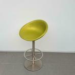 Mooie stevige Pedrali Gliss design krukken - limegroene stof