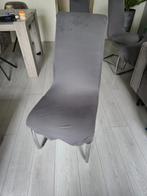 4 eetkamerstoelen met stoelhoezen, Huis en Inrichting, Ophalen, Kunststof, Gebruikt, Luxe