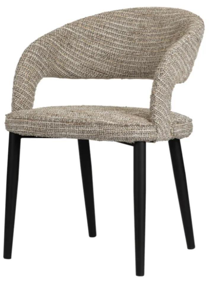 Tusk Chair Coco – Beige Eetkamerstoelen, Huis en Inrichting, Stoelen, Nieuw, Vijf, Zes of meer stoelen, Metaal, Stof, Overige kleuren