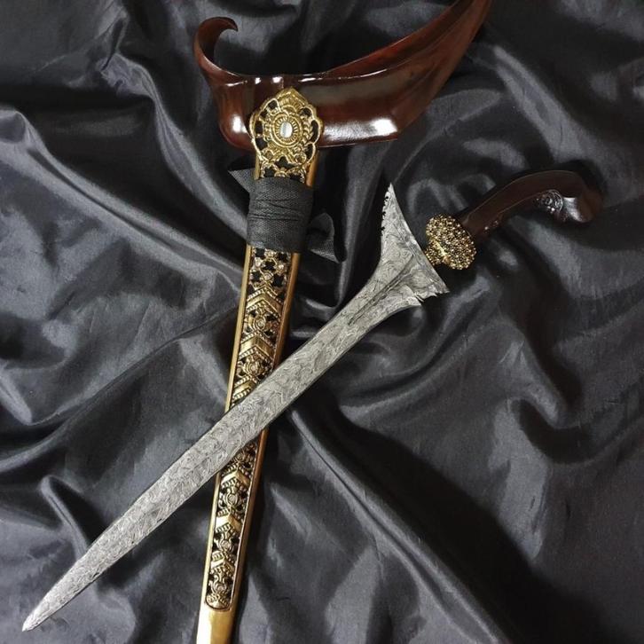 Keris Pasopati Pamor Lar Gangsir Ladrang Solo kris KNJ18, Antiek en Kunst, Kunst | Niet-Westerse kunst, Verzenden