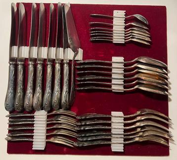 33-delig Verzilverd bestek Prunus Solingen 90 beschikbaar voor biedingen