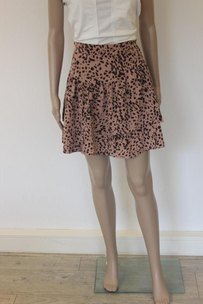 Lofty Manner oudroze/bruin rokjemaat s, Kleding | Dames, Rokken, Zo goed als nieuw, Maat 36 (S), Bruin, Boven de knie, Ophalen of Verzenden