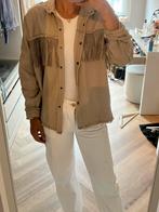 Zara spijkerjasje met ruffles maat S, Ophalen of Verzenden, Zo goed als nieuw, Beige