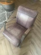 Fauteuil Lima Cuba Grijs, Ophalen, Gebruikt, 50 tot 75 cm, Leer