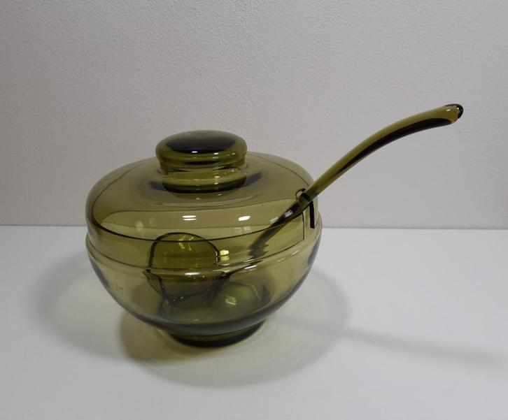 GLAZEN BOWLSCHAAL A.D. COPIER, Antiek en Kunst, Antiek | Glas en Kristal, Ophalen of Verzenden