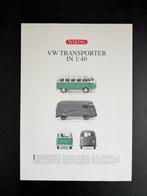 Leaflet A4 WIKING VW T1 Transporter 1:40 (Duits), Ophalen of Verzenden, Zo goed als nieuw, Volkswagen