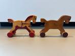 Nooitgedagt IJlst speelgoed paardjes hout, Ophalen of Verzenden, Zo goed als nieuw