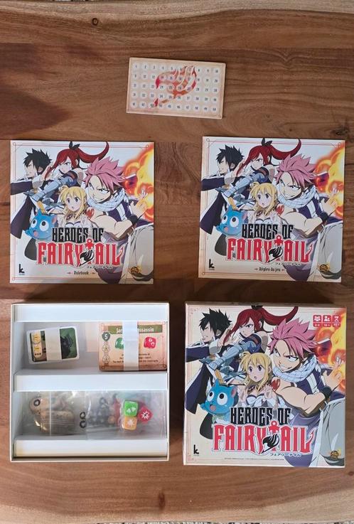 Heroes of Fairy Tail boardgame bordspel, Hobby en Vrije tijd, Gezelschapsspellen | Bordspellen, Zo goed als nieuw, Een of twee spelers